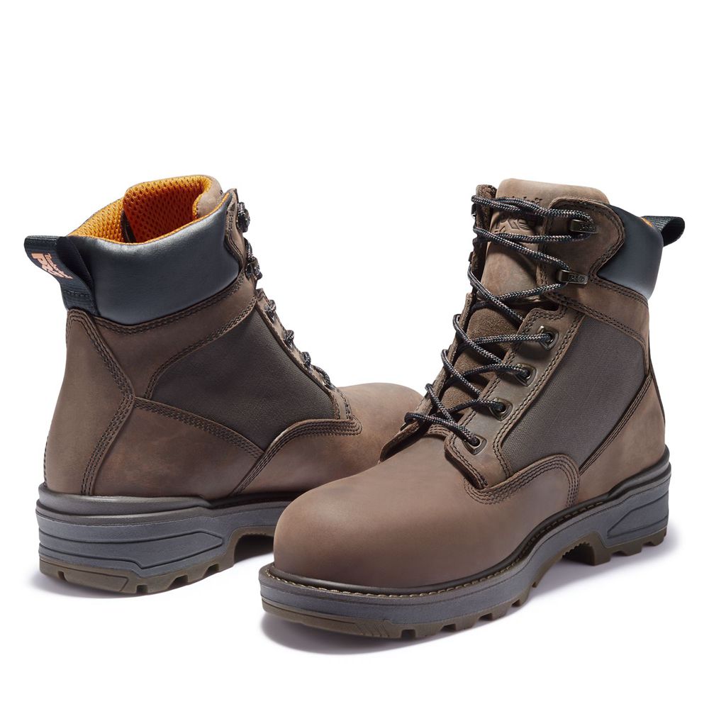 Timberland Mens Work Boots PRO® Resistor 6\" Comp Toe - Brown - India DH9827145